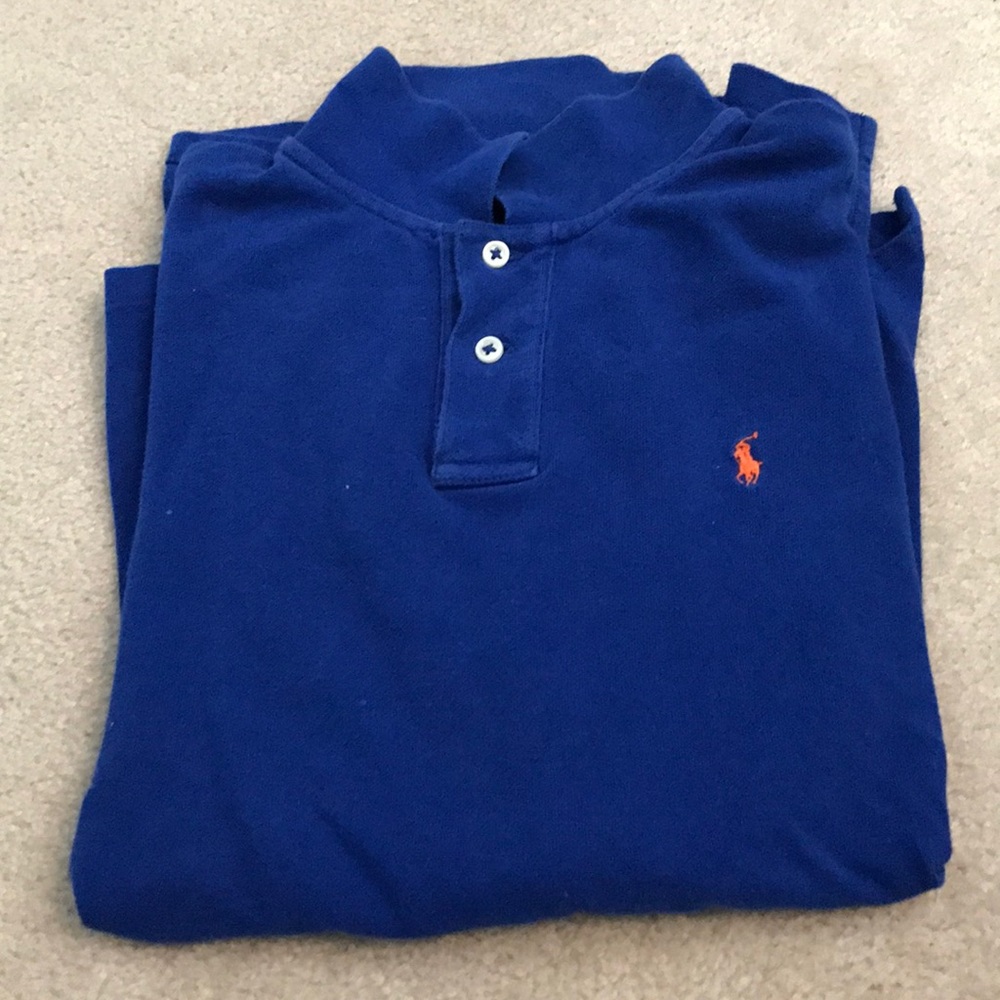 Polo by Ralph Lauren blue long sleeve polo